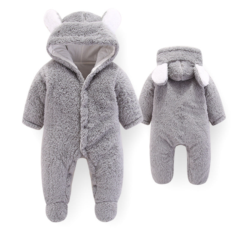 Gray jumpsuit for baby