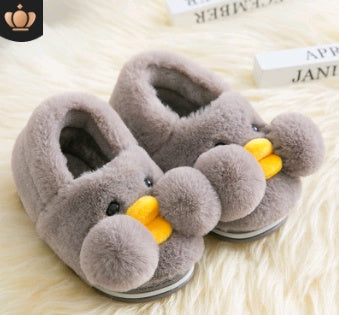 Children cute cartoon duck cotton winter slipper