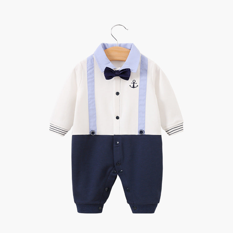 Gentleman's baby clothes long sleeve baby onesies - Merchantsy