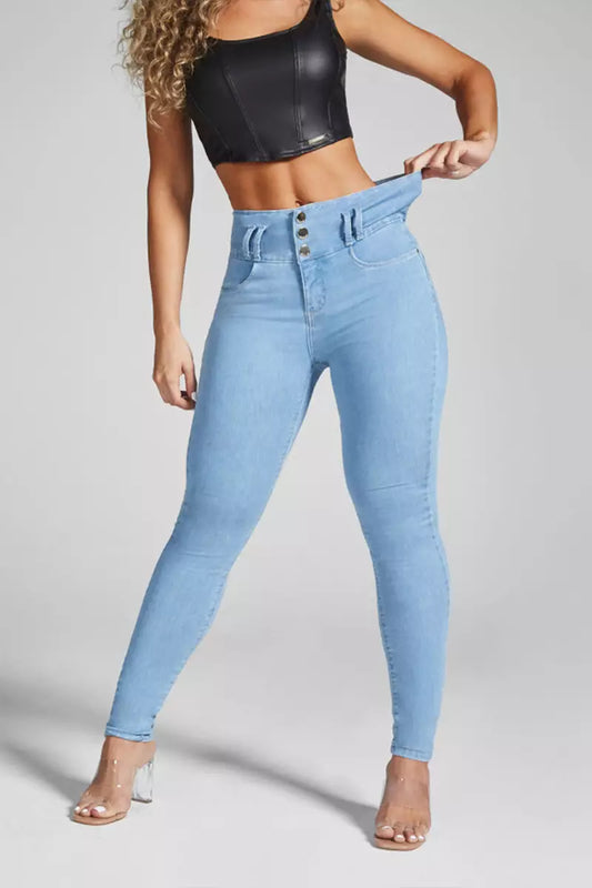 High waisted jeans for women