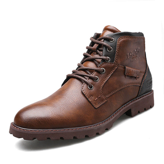 brown leather shoes