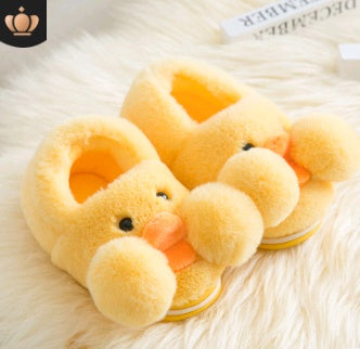 Children cute cartoon duck cotton winter slipper