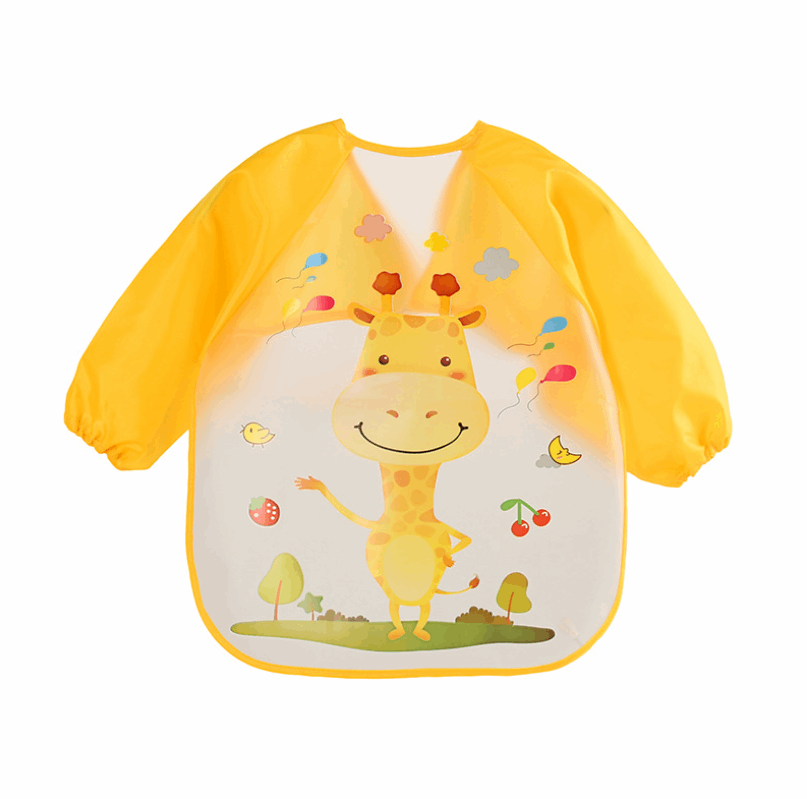 EVA food clothes baby clothes children's long-sleeved anti-dressing clothes baby bib bib