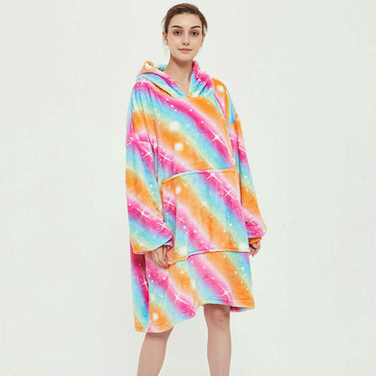 oversized fleece hoodie blanket