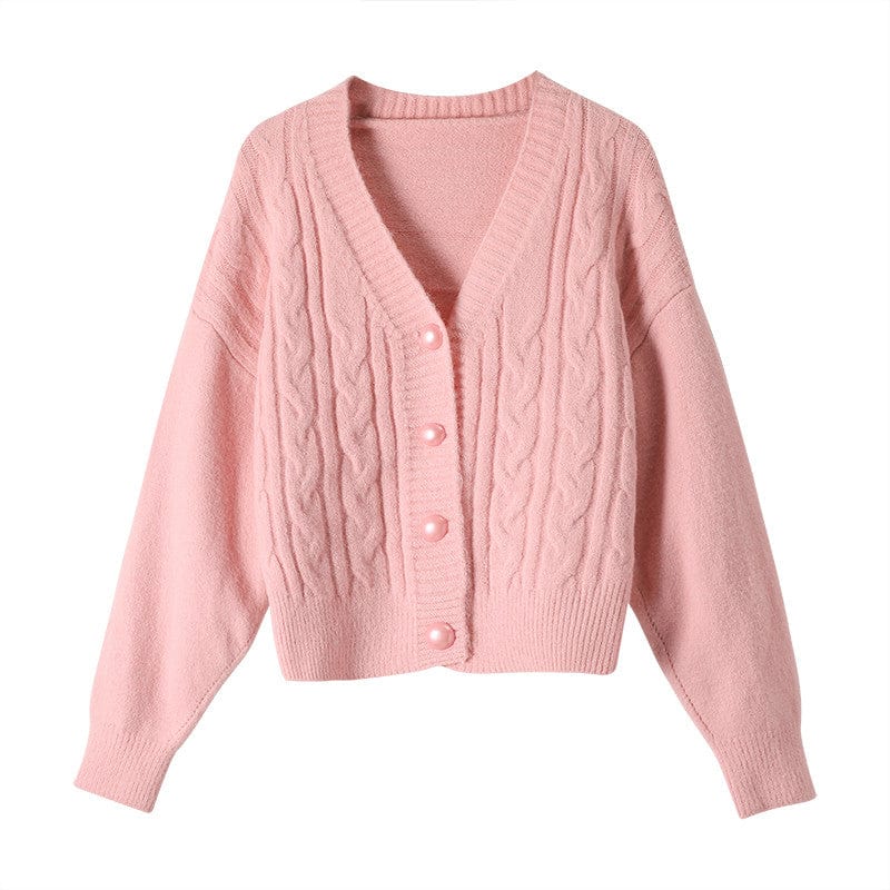 Women pink Cardigan 