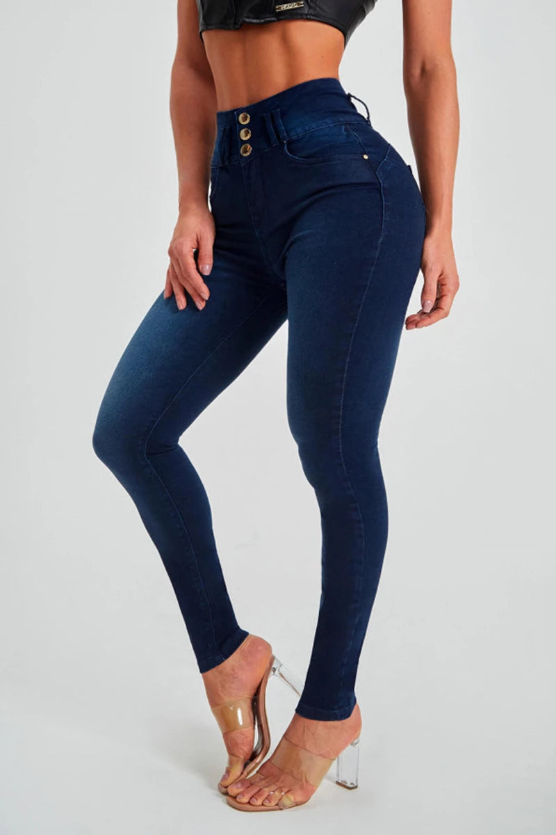 dark blue jeans