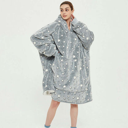 oversized fleece hoodie blanket
