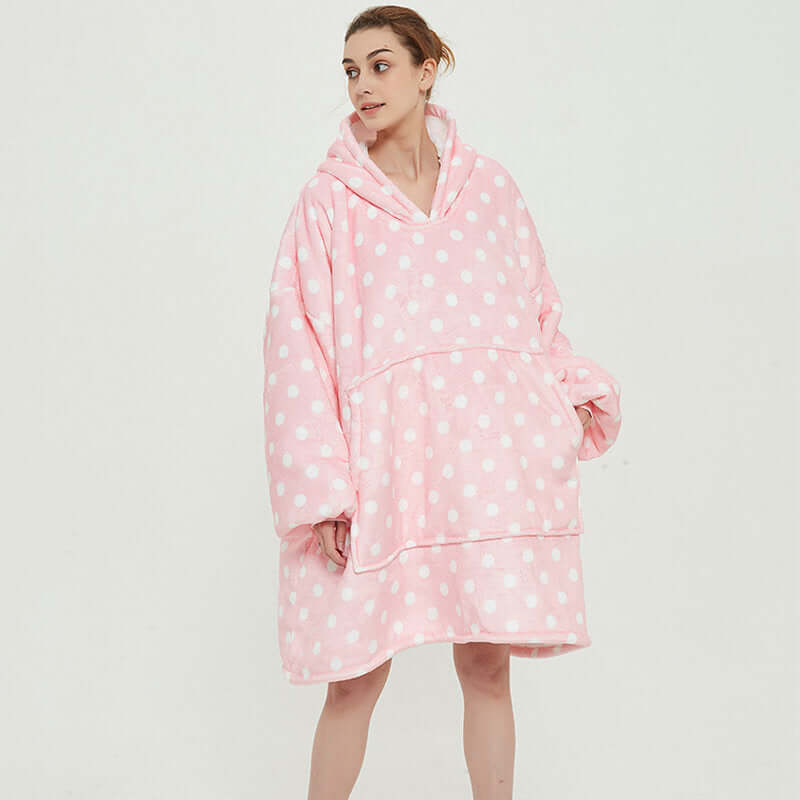 oversized fleece hoodie blanket