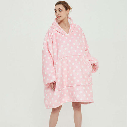 oversized fleece hoodie blanket