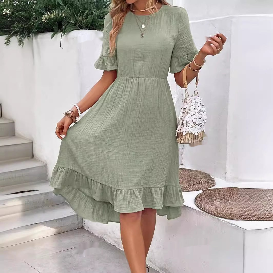 Short Sleeve Fashion Dress Women