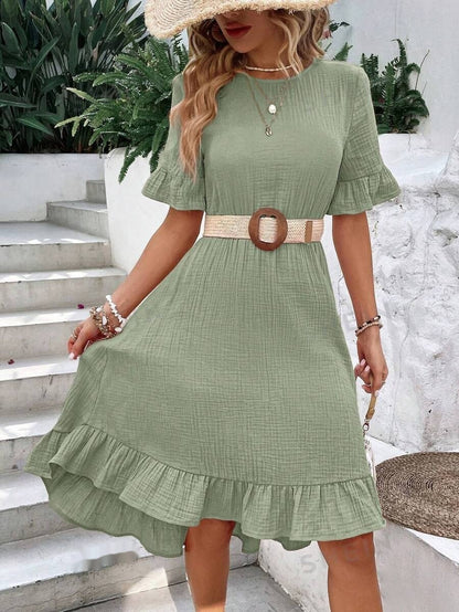 Short Sleeve Fashion Dress Women