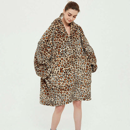 oversized fleece hoodie blanket