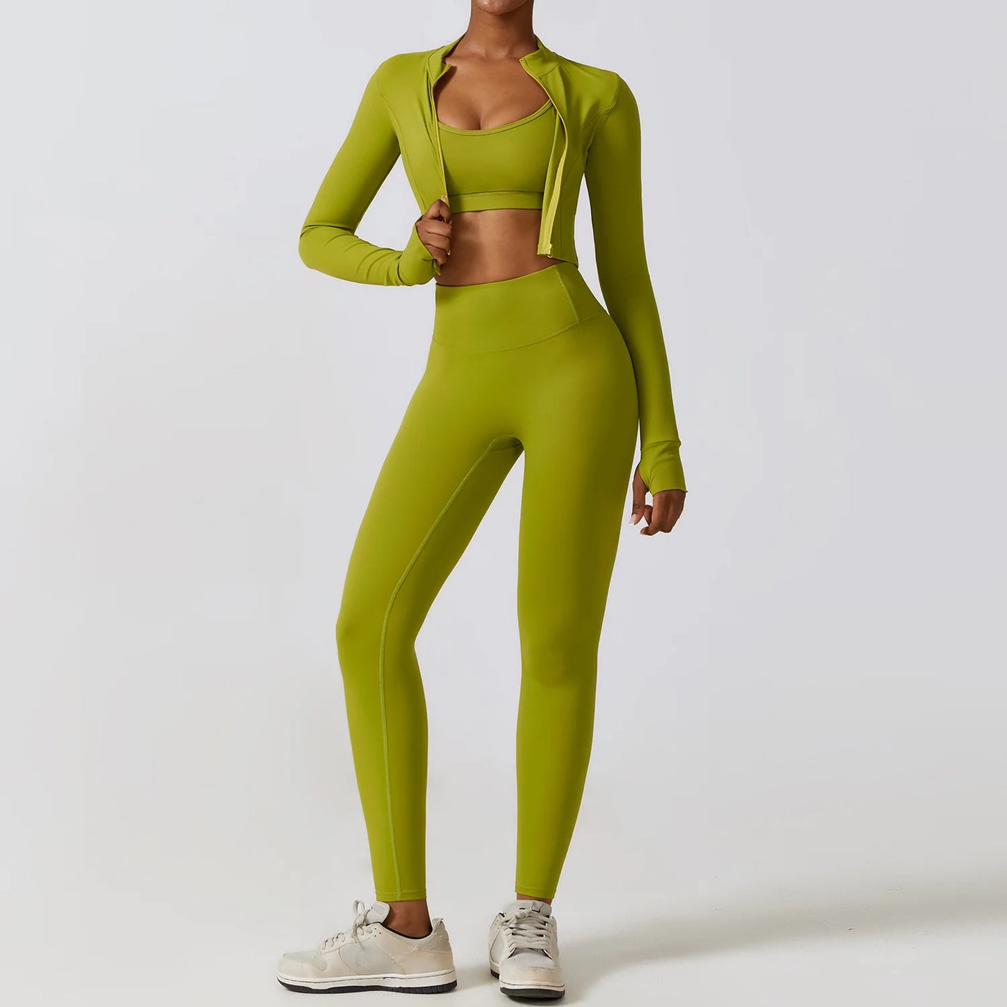 yoga clothing sets 3 Pieces for women