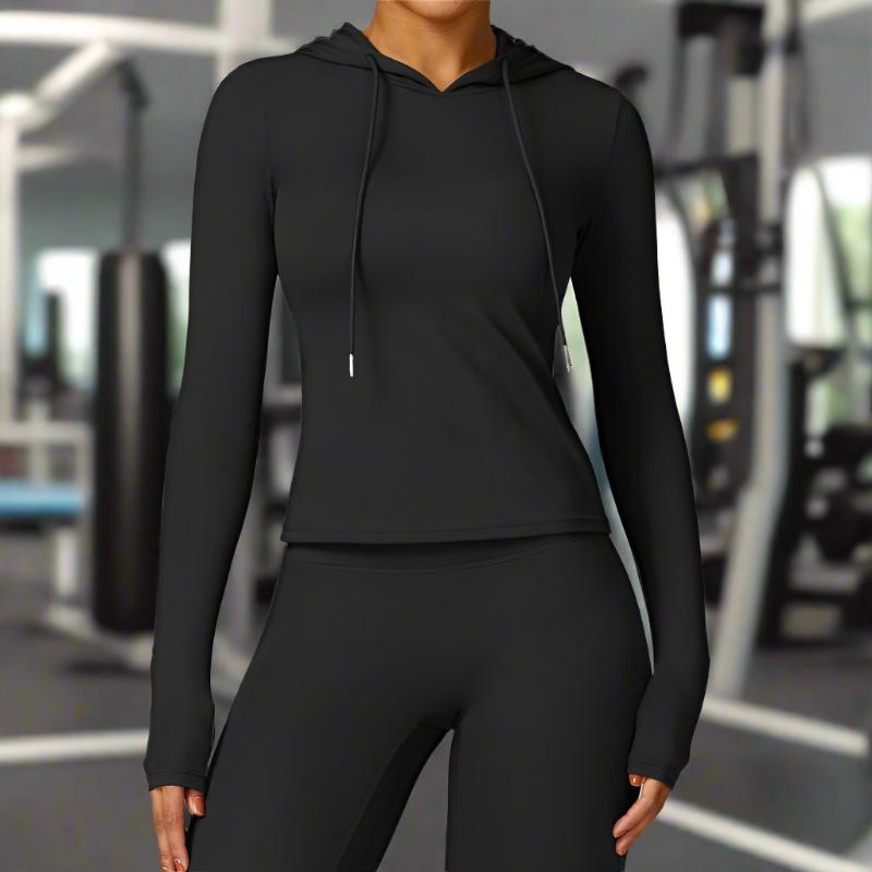 black yoga suit women 