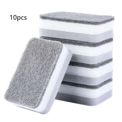 Double-sided Sponge Wipe Kitchen Cleaning Dishwashing Sponge Block