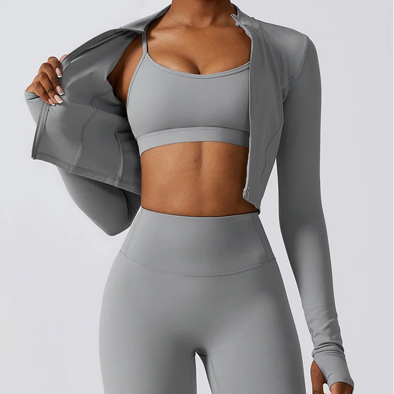 3 pieces yoga suit for women
