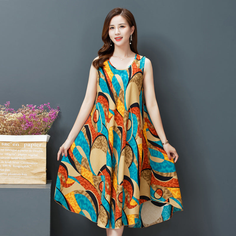 ladies cotton  vest dress