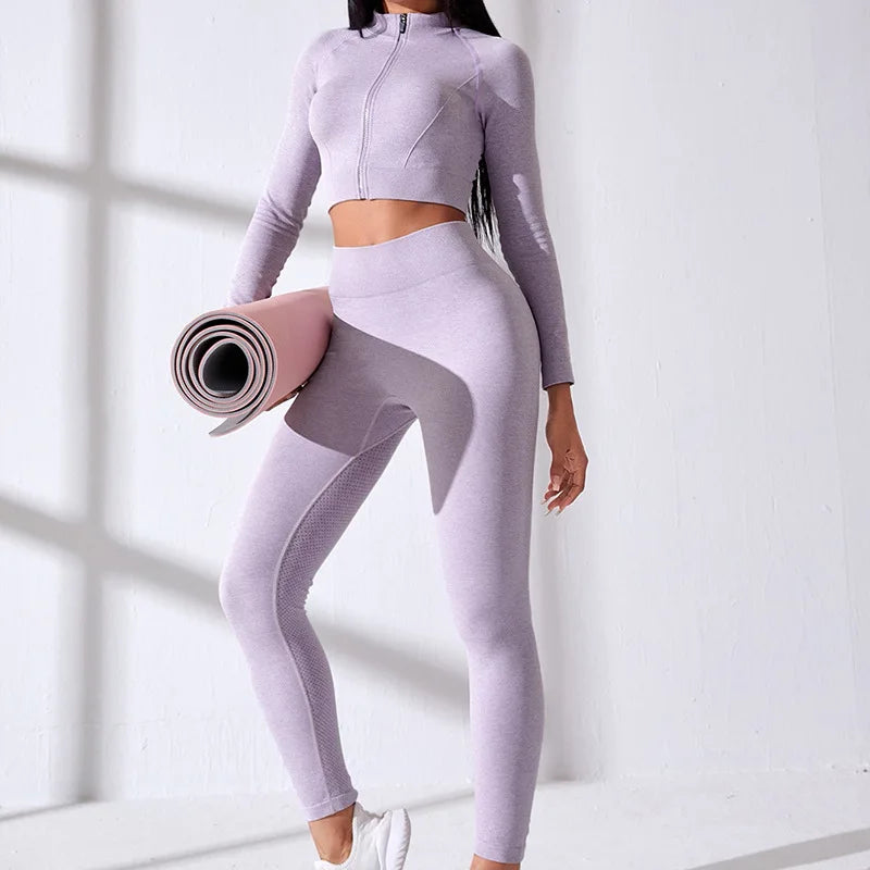 purple yoga set 